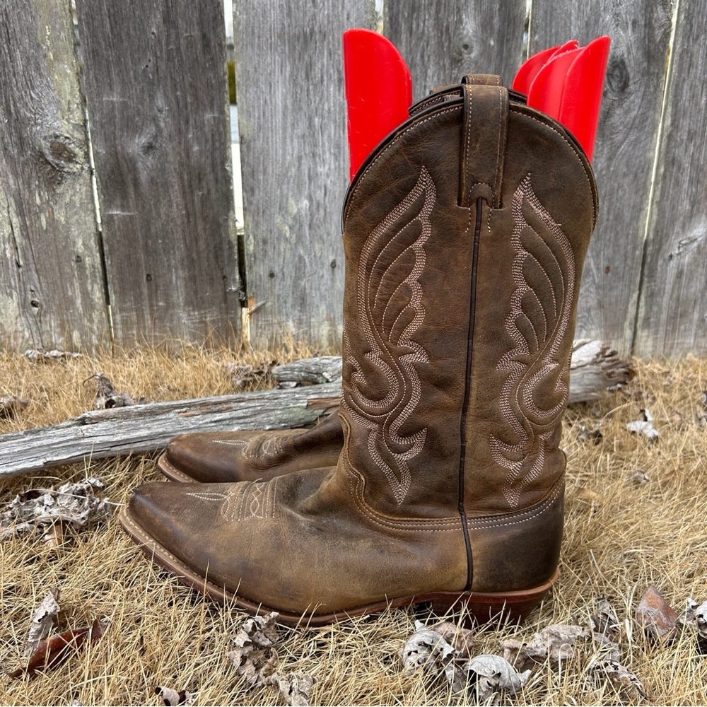 Abilene Boot Co. Rustic Brown Leather Boots